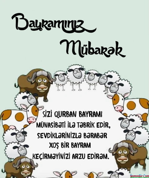 en menali qisa uzun qurban bayrami tebrik mesajlari