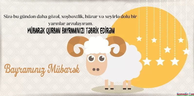 mübarək qurban bayraminizi tebrik edirem