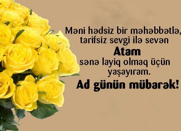 Ata üçün qısa ad günü təbrik mesajları