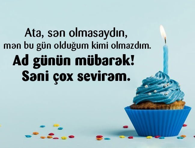 Ata üçün ad günü mesajları