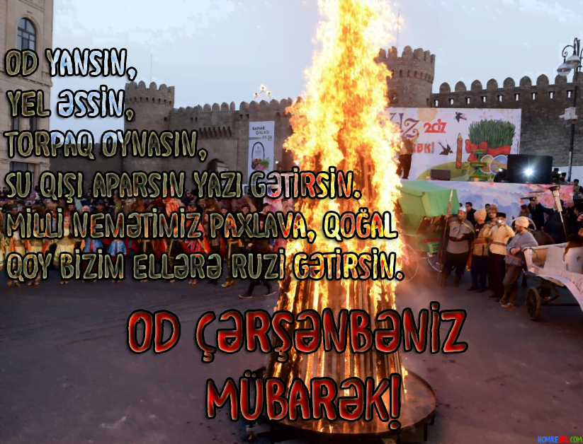 çərşənbəniz mübarək təbrikləri