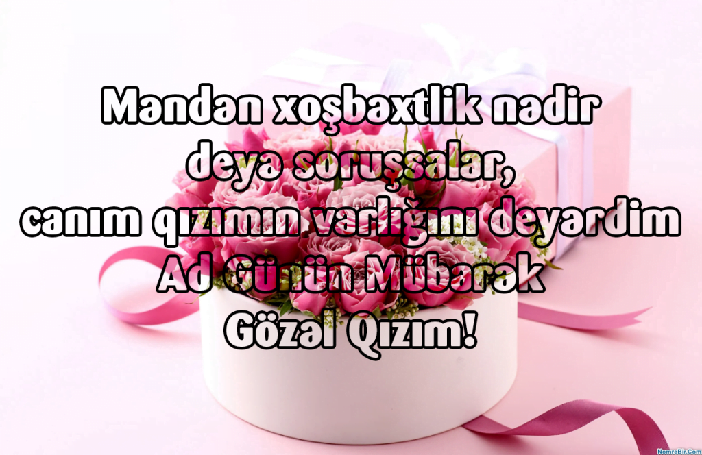 anadan qizina ad gunu tebrikleri