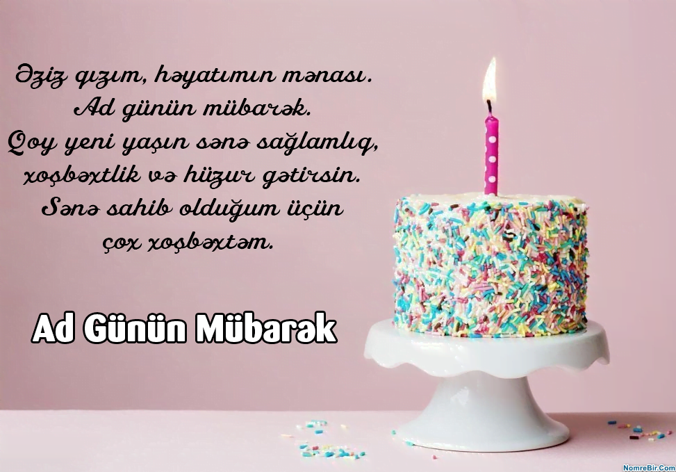 canim qizim ad gunun mubarek