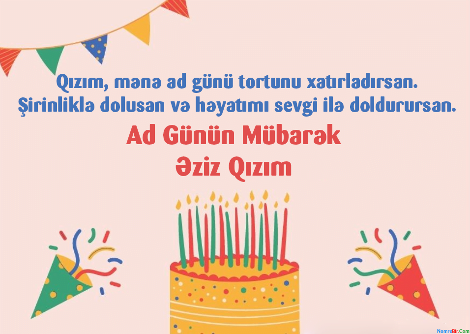 canim qizim ad gununu tebrik edirem