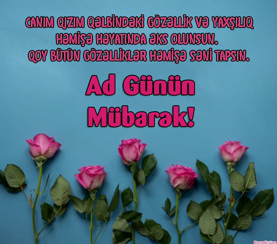 qizima aid ad gunun mubarek tebrikleri