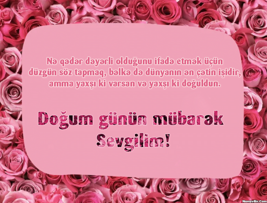 Sevgiliyə Əyləncəli Ad Günü Təbrikləri